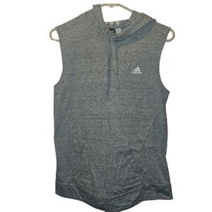Adidas Sleeveless Pullover Tank Top with Hood- Size Small
